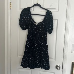 Cute floral black dress